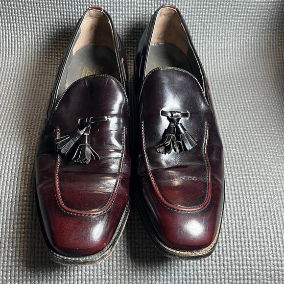 Nettleton Loafers Mens 11.5 Burgundy Red‎ Leather Tassel Slip On Casual Business main image 12